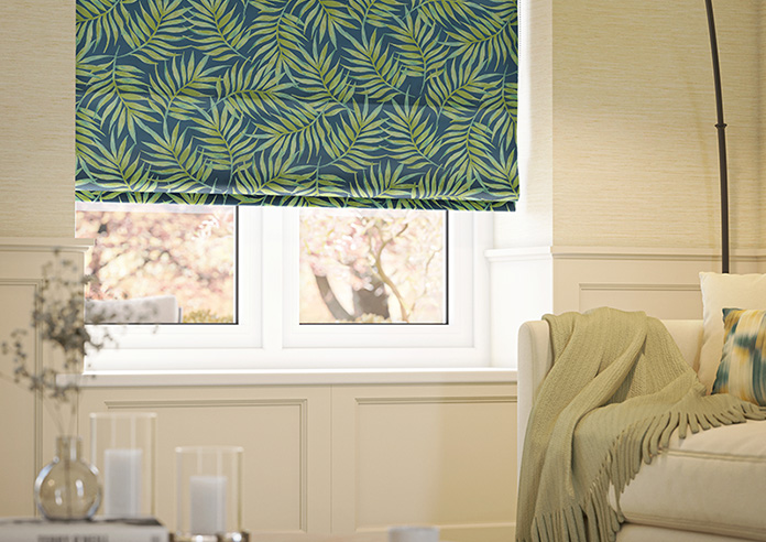 Goa, Deep Lagoon - Motorised Roman Blind - Image 5